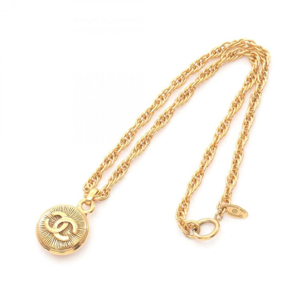 CHANEL Authentic Gold Logo Necklace - Picture 2 of 4